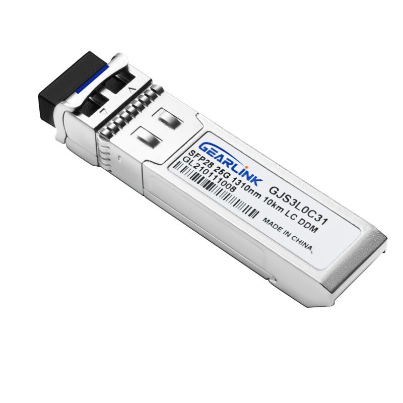 25GBASE-LR-S SFP28 1310nm 300m DOM Duplex LC/UPC SMF Optical Transceiver Module