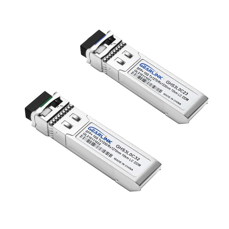 10GBASE-BX10 BiDi SFP+ 1330nm-TX/1270nm-RX 10km DOM Simplex LC/UPC SMF Optical Transceiver Module
