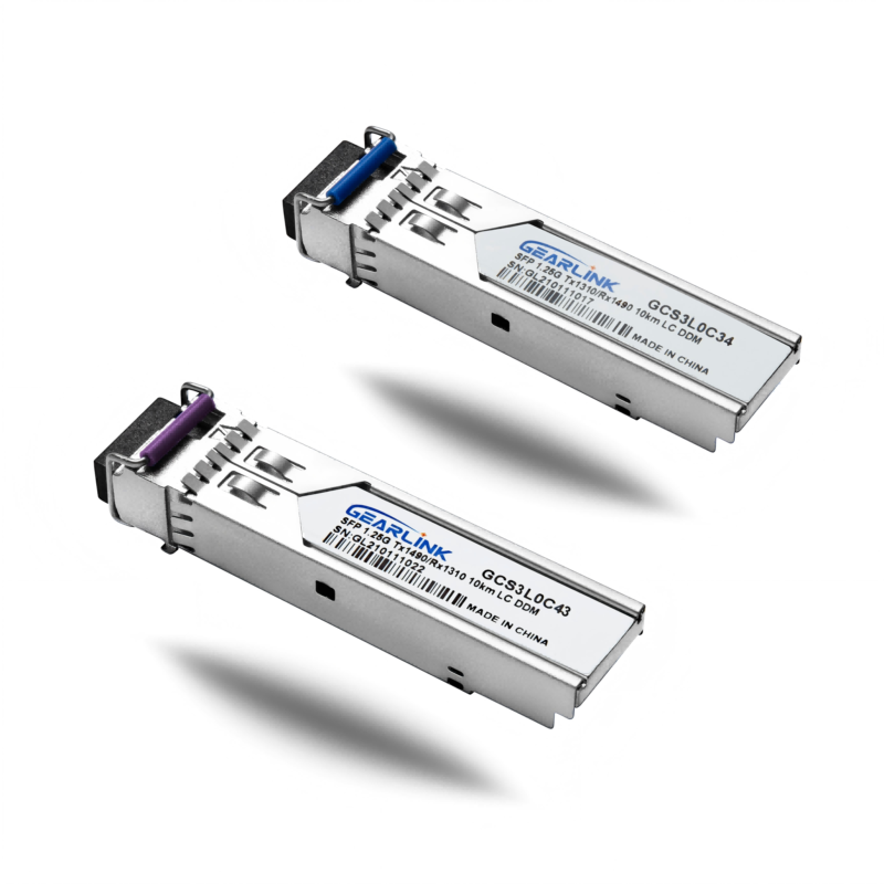 1000BASE-BX SFP BiDi 1310nm-TX/1490nm-RX 10km DOM Simplex LC/UPC SMF Optical Transceiver Module