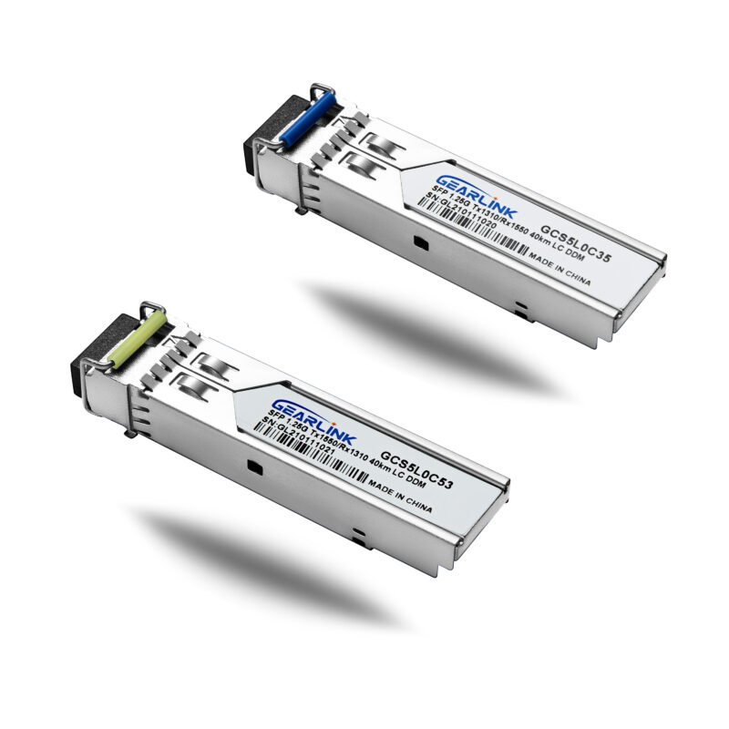 1000BASE-BX SFP BiDi 1310nm-TX/1550nm-RX 40km DOM Simplex LC/UPC SMF Optical Transceiver Module