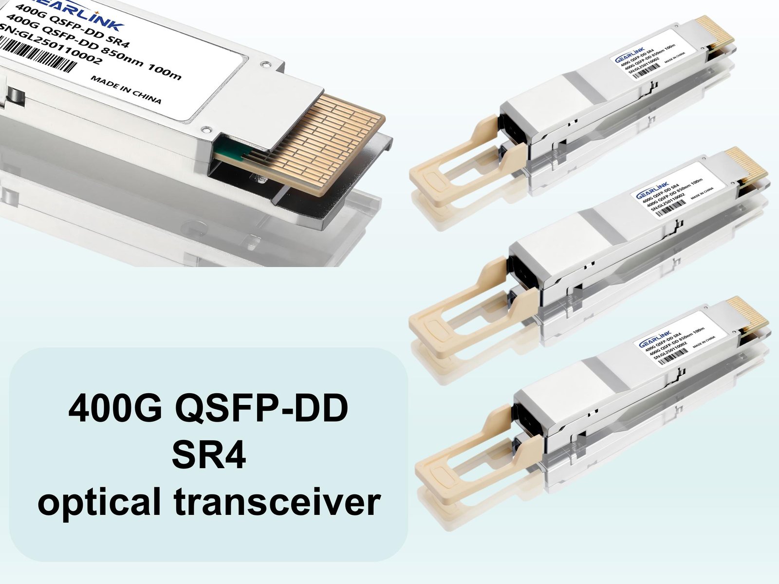400G QSFP DD SR4 optical transceiver