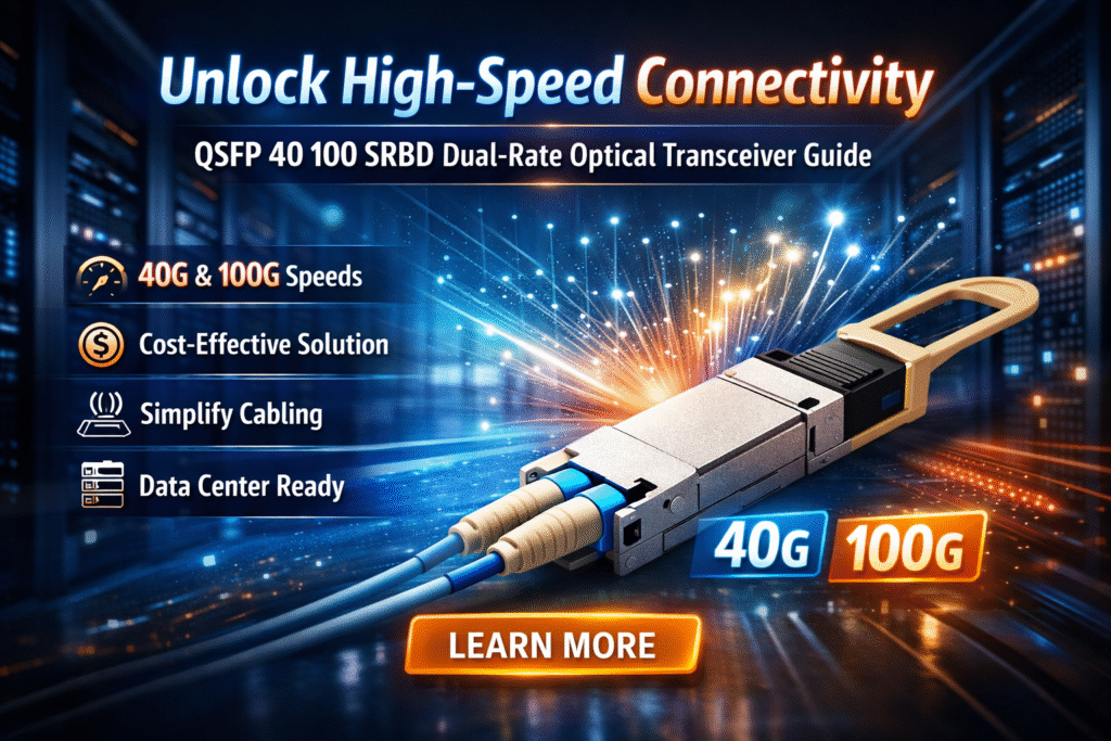 QSFP 40 100 SRBD Guide Powerful Dual-Rate Connectivity