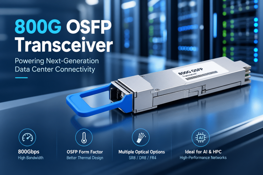 800G OSFP Transceiver Powerful Guide for Data Centers