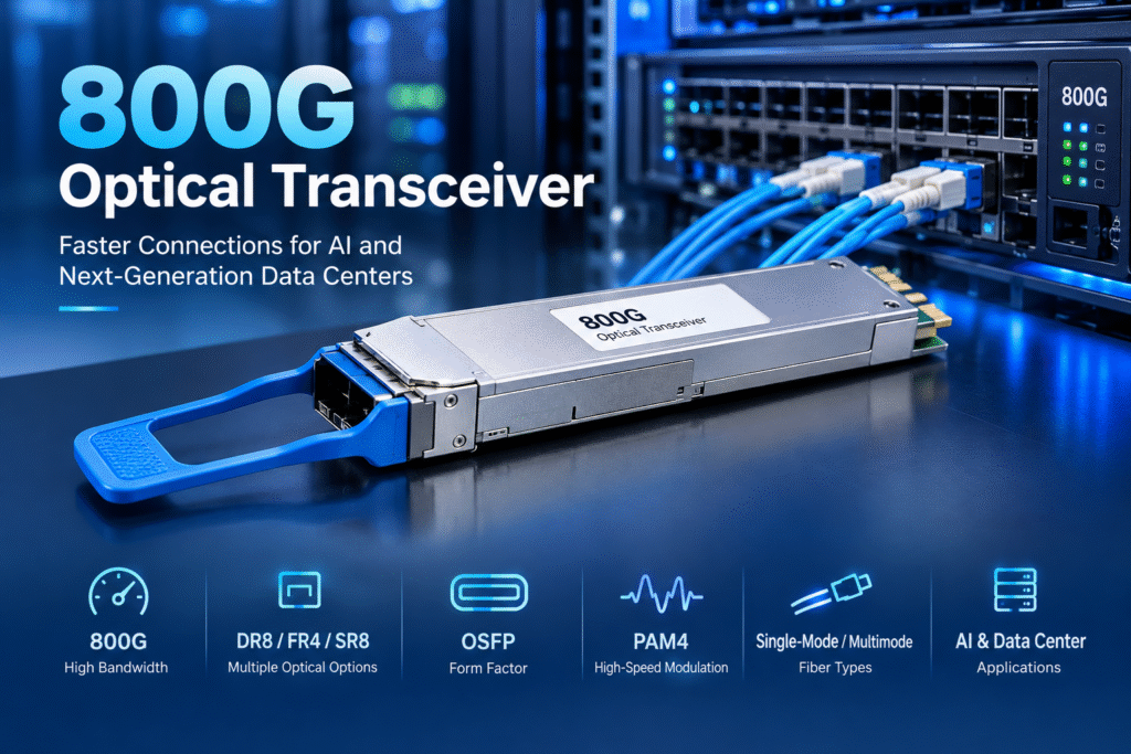 800G Optical Transceiver A Powerful Guide to Faster AI and Data Center Networks